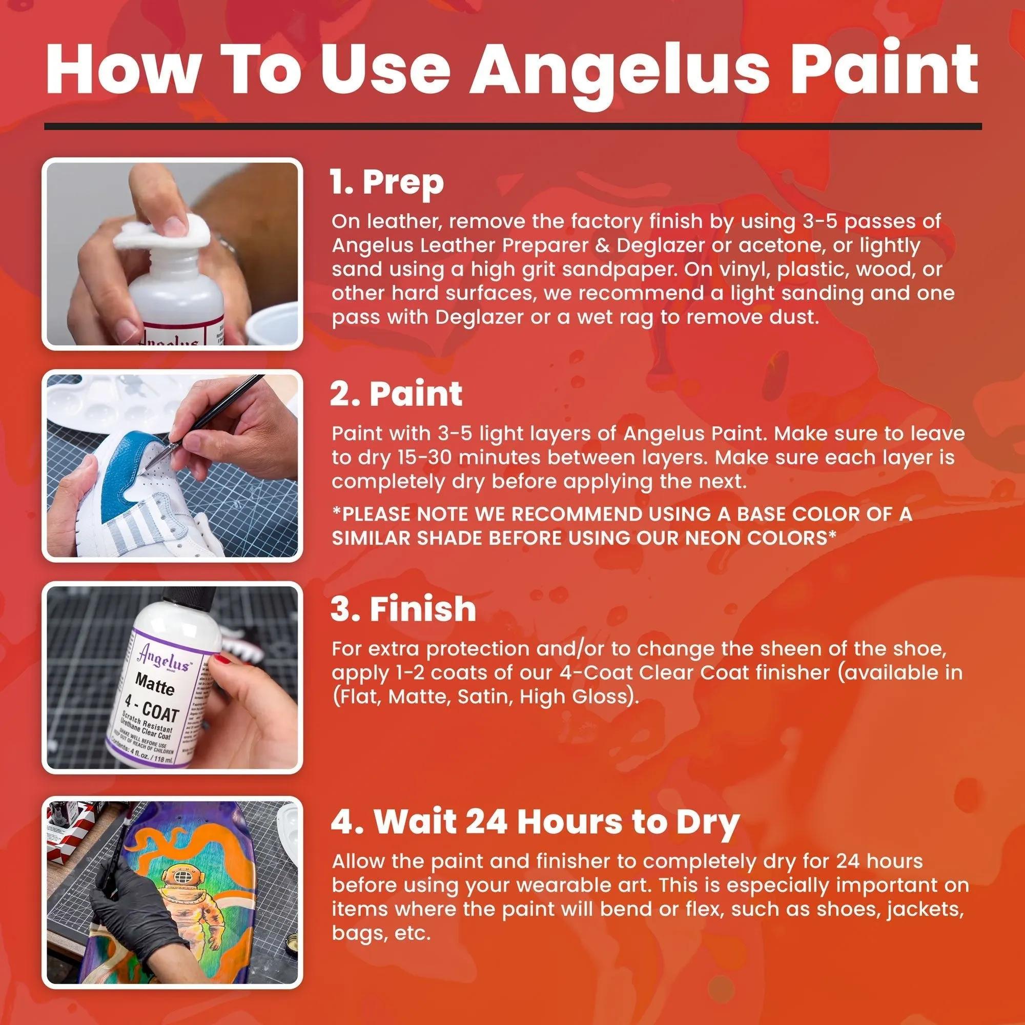 Angelus Burgundy Paint