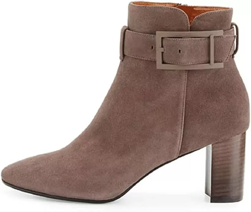 Aquatalia Women's Vanie Weatherproof Ankle Boot Taupe Size 8 M