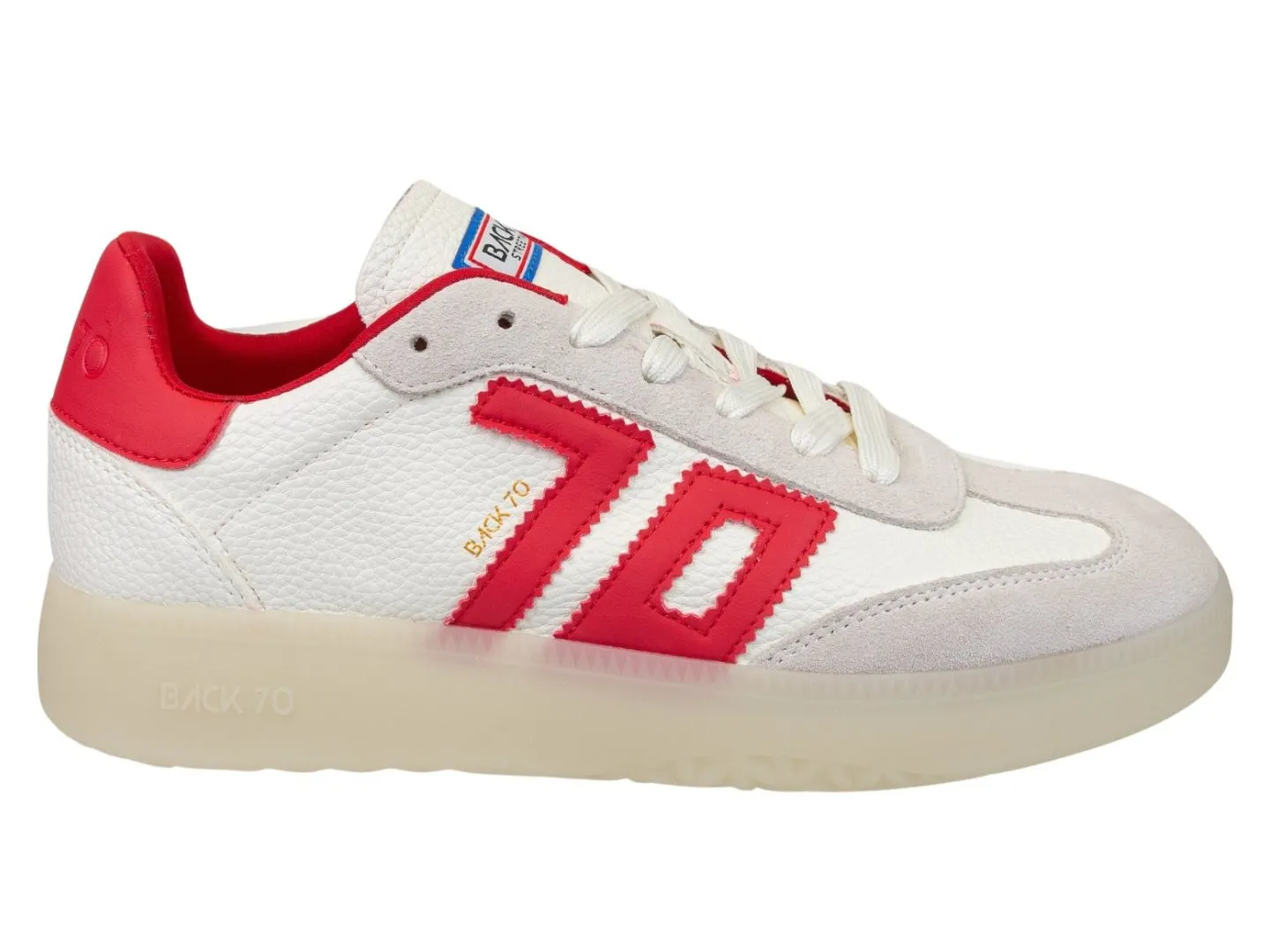 BACK 70 - BOSTON 2502 in WHITE RED Sneakers