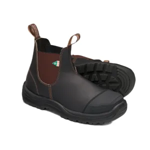Blundstone 167-Work & Safety Rubber Toe Cap Stout brown