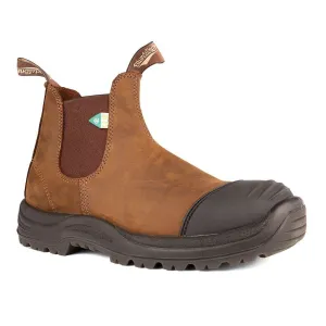Blundstone 169 - Work & Safety Boot with Rubber Toe Cap - Crazy Horse Brown