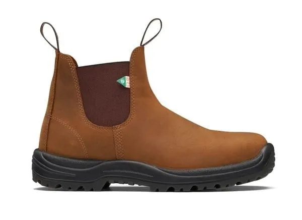 Blundstone Steel Toe Boots 164- Saddle Brown
