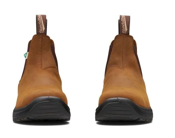 Blundstone Steel Toe Boots 164- Saddle Brown