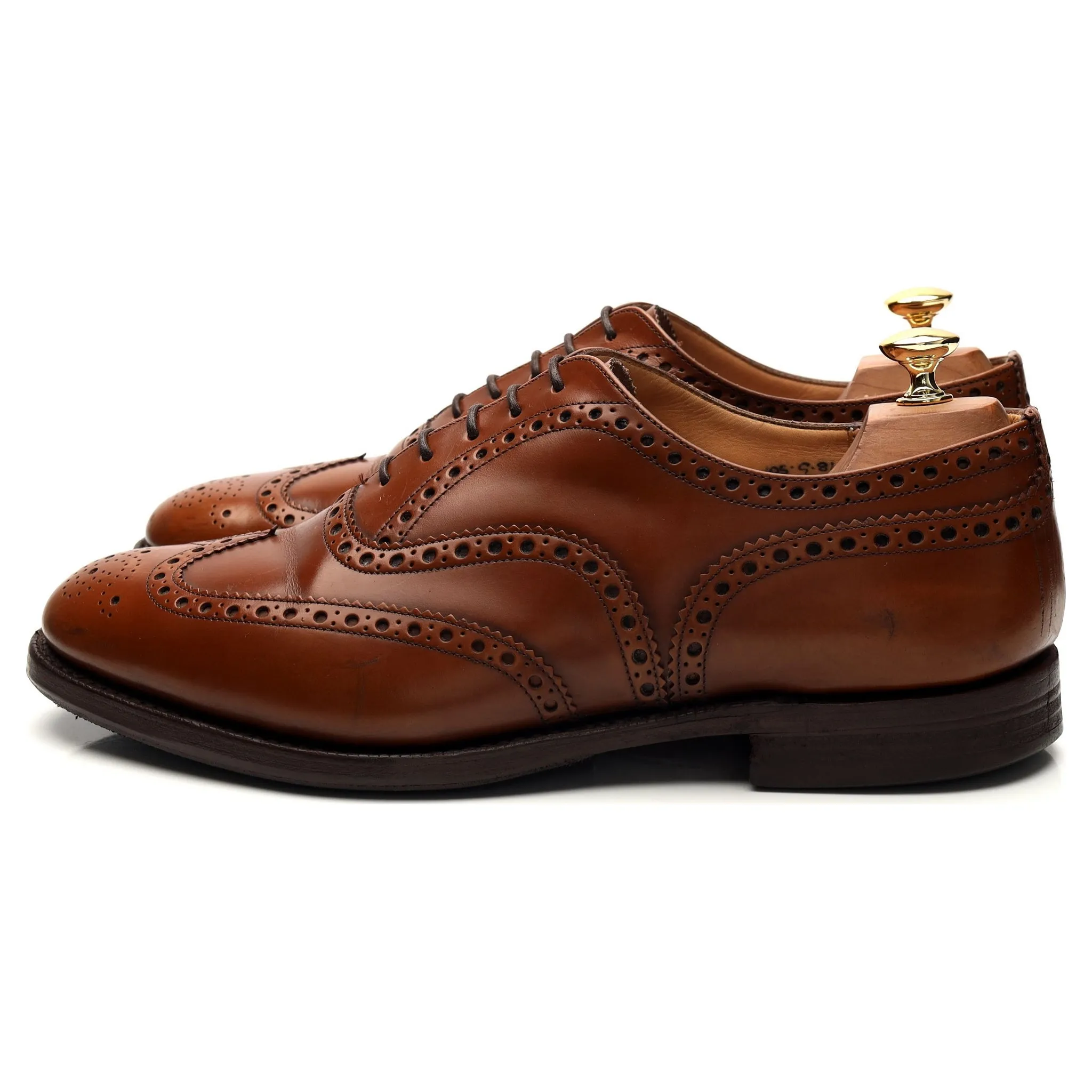 'Burwood' Brown Leather Oxford Brogues UK 10.5 G