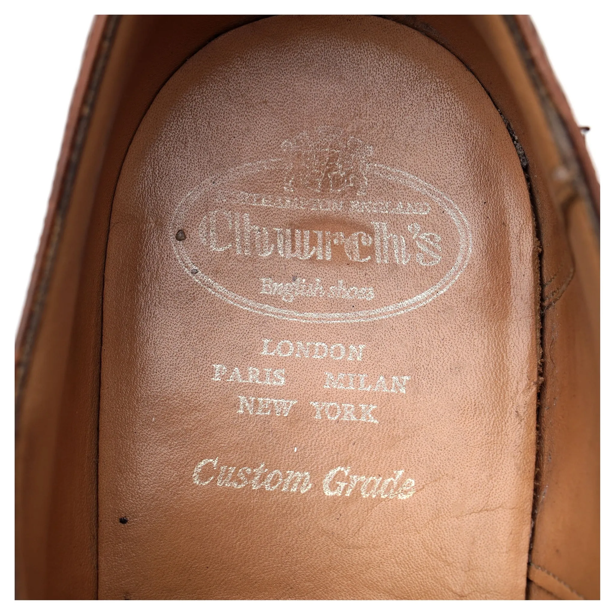 'Burwood' Brown Leather Oxford Brogues UK 10.5 G