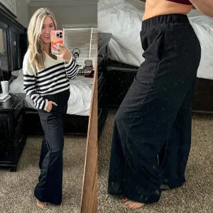 Come Rain or Shine Wide Leg Pants