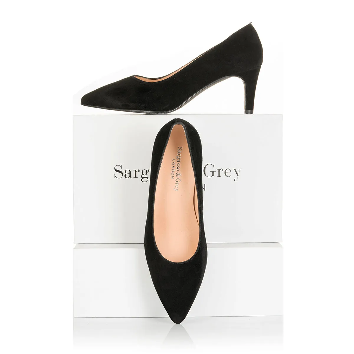 Eve Wide Width Pumps – Black Suede