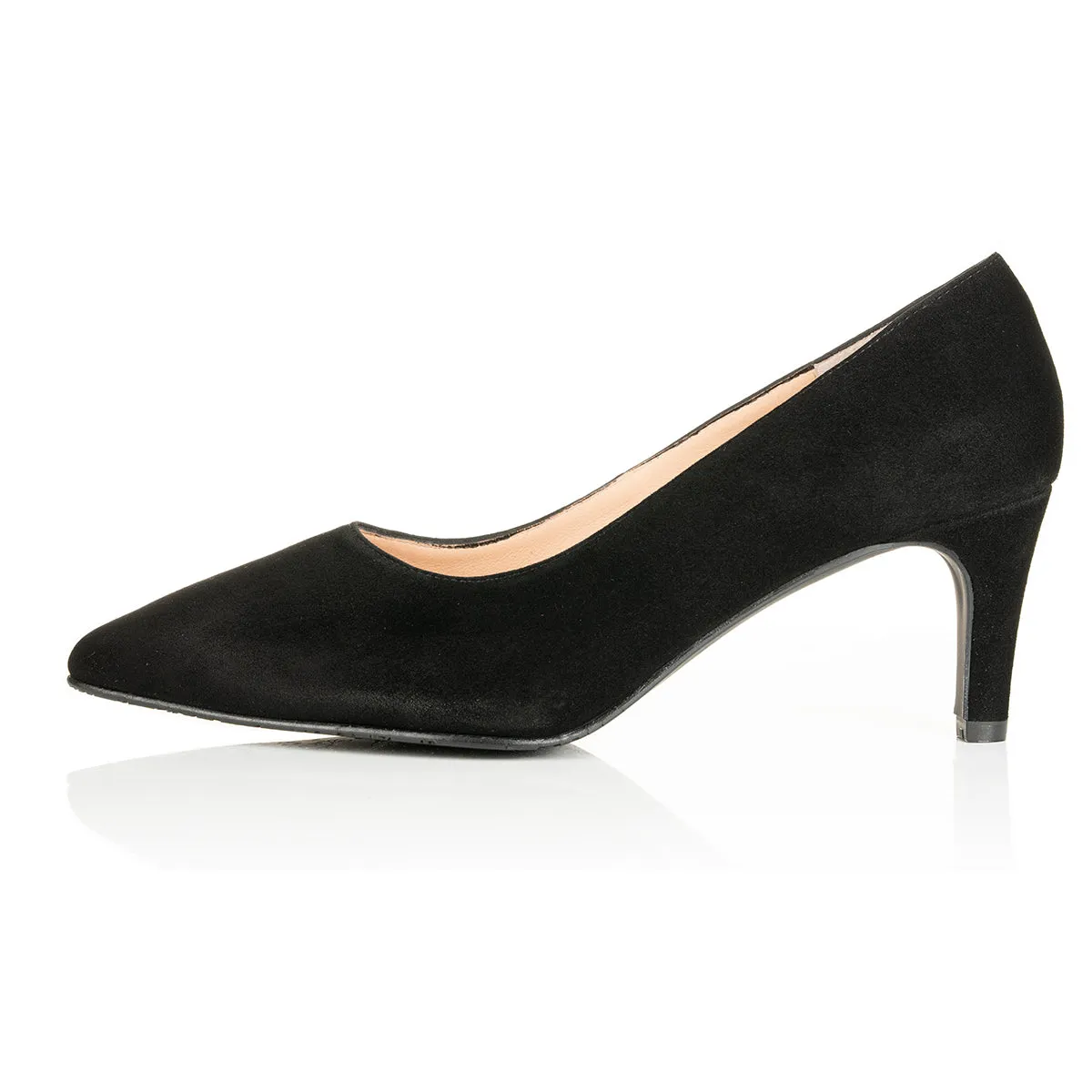 Eve Wide Width Pumps – Black Suede