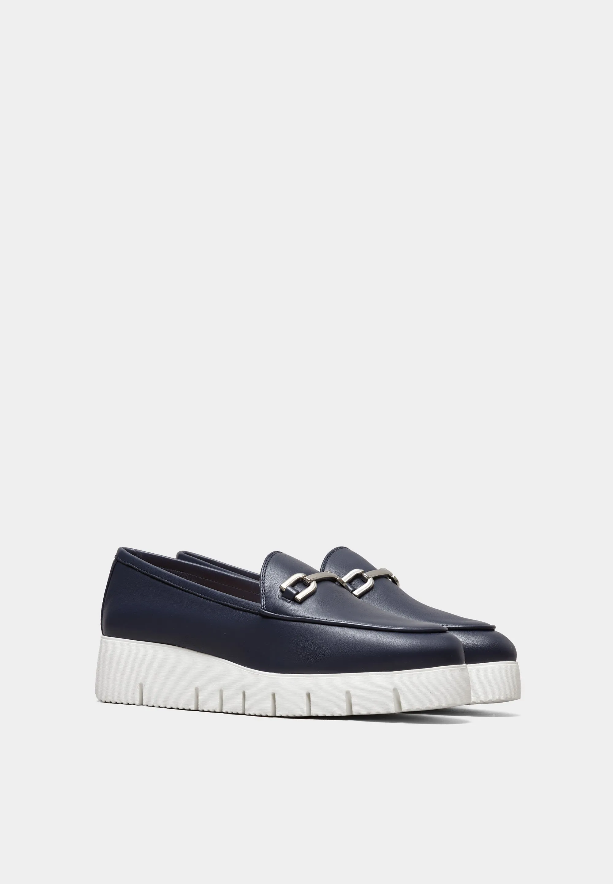 Famo Wedge Pumps Ocean Soft Nappa Leather