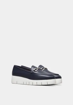 Famo Wedge Pumps Ocean Soft Nappa Leather