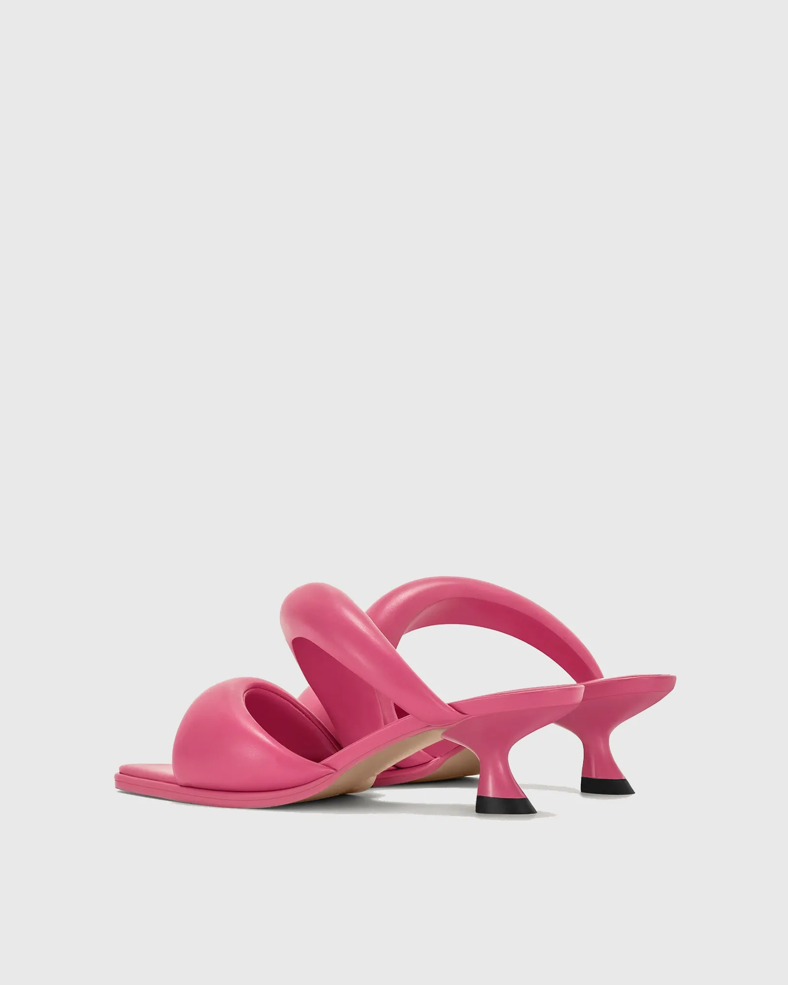 Felicia Hetertypic Heel Leather Pumps In Pink