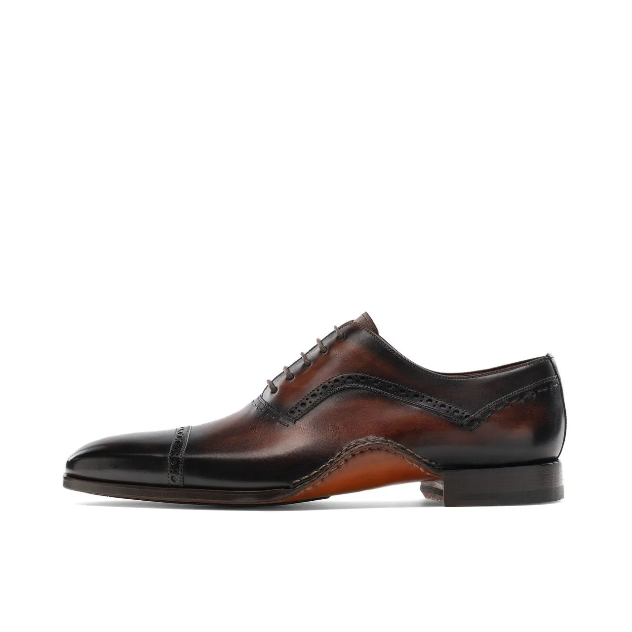 Flat Feet Shoes - Brown Leather Bega Oxfords Shoes with Arch Support