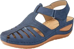 Gibobby Sandals Women Casual SummerOrthopedic Wedge Sandals Hollow Out Platform Gladiator Sandals Dressy Beach Shoes