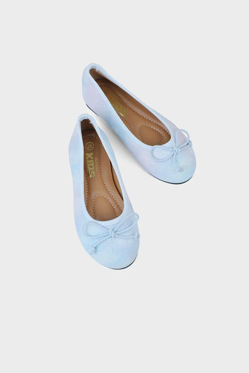 Girls Comfort Pumps Q10035-Ice Blue