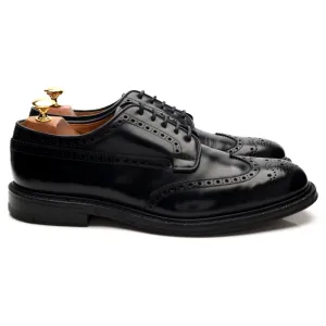 'Grafton' Black Leather Derby Brogues UK 9 G