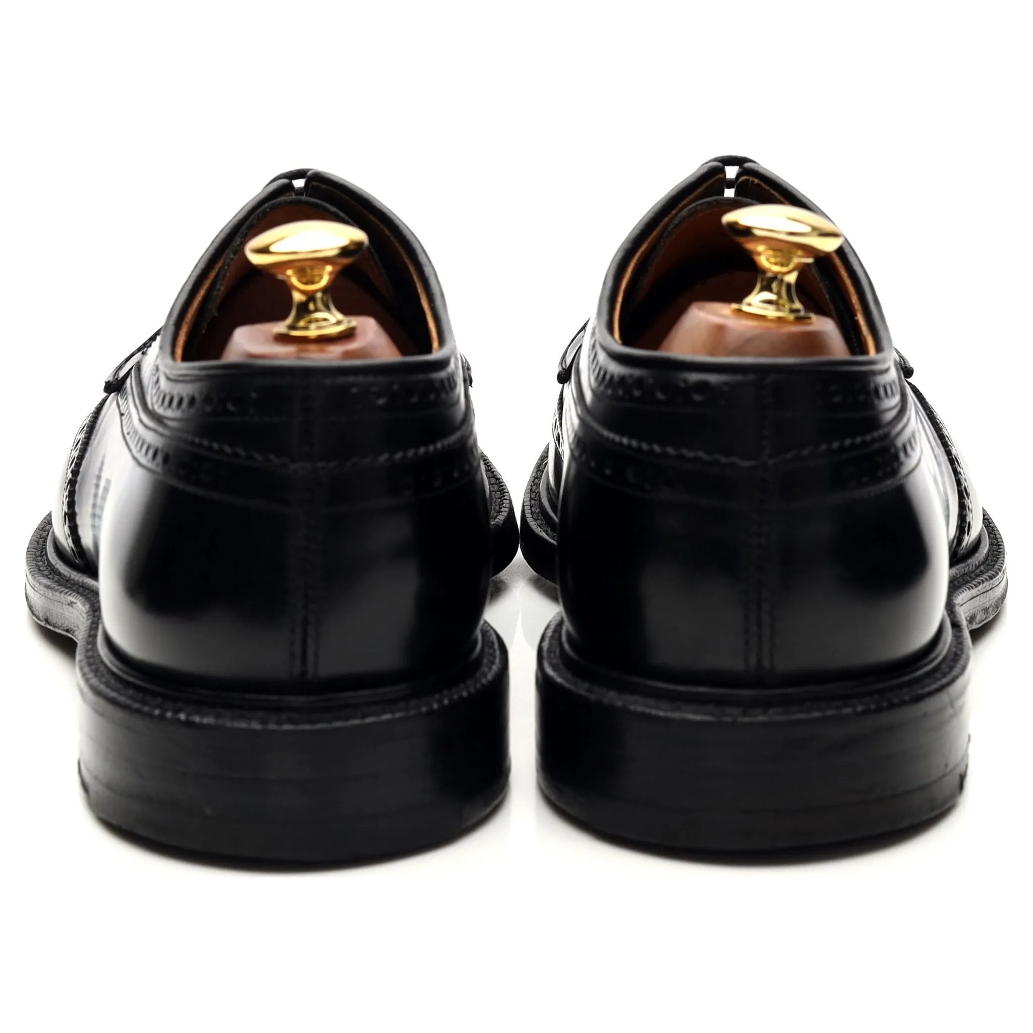 'Grafton' Black Leather Derby Brogues UK 9 G