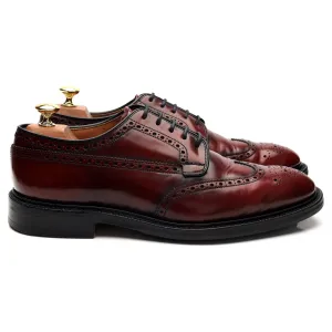 'Grafton' Burgundy Leather Derby Brogues UK 7.5 G