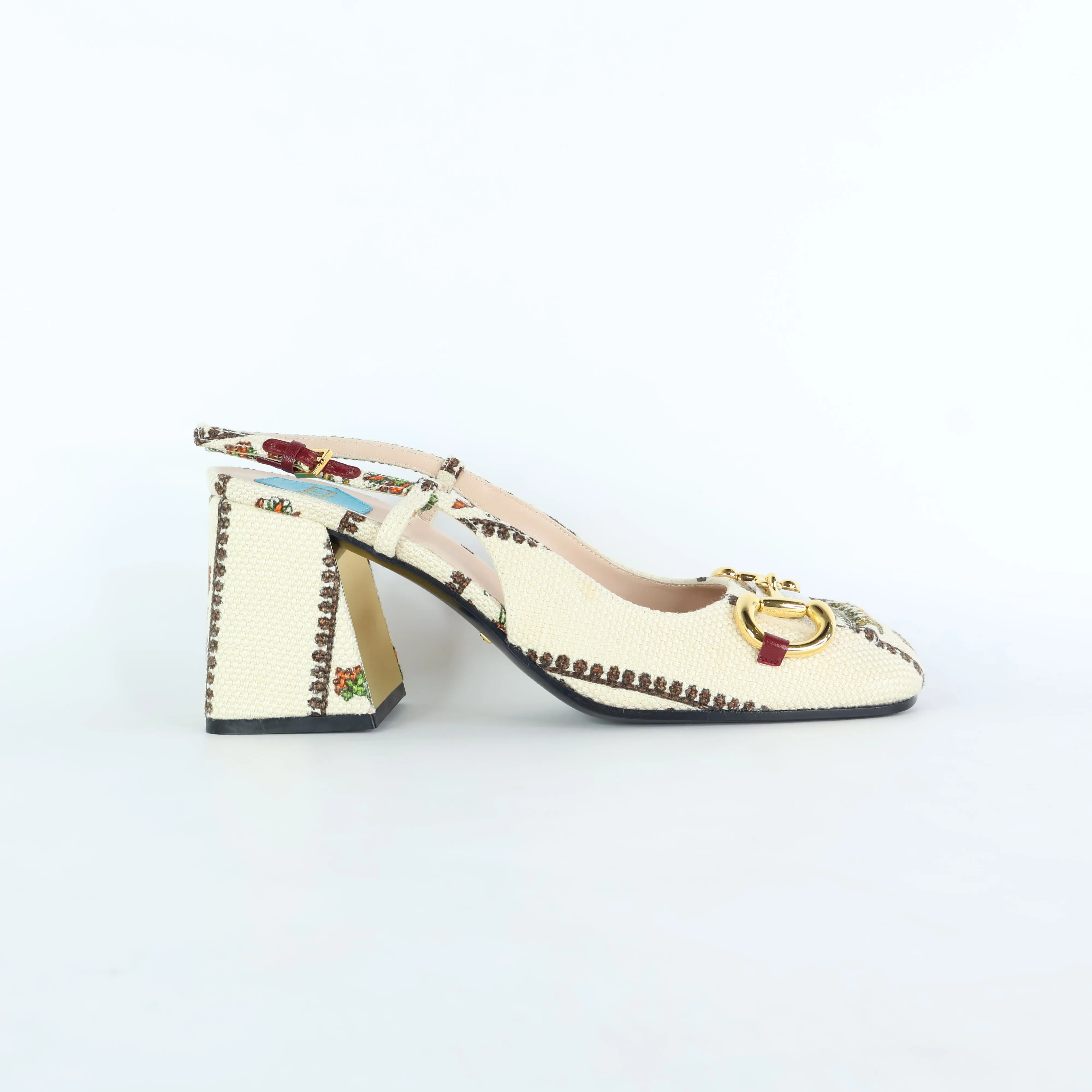 Gucci Sling Back Pumps Horsebit 38.5
