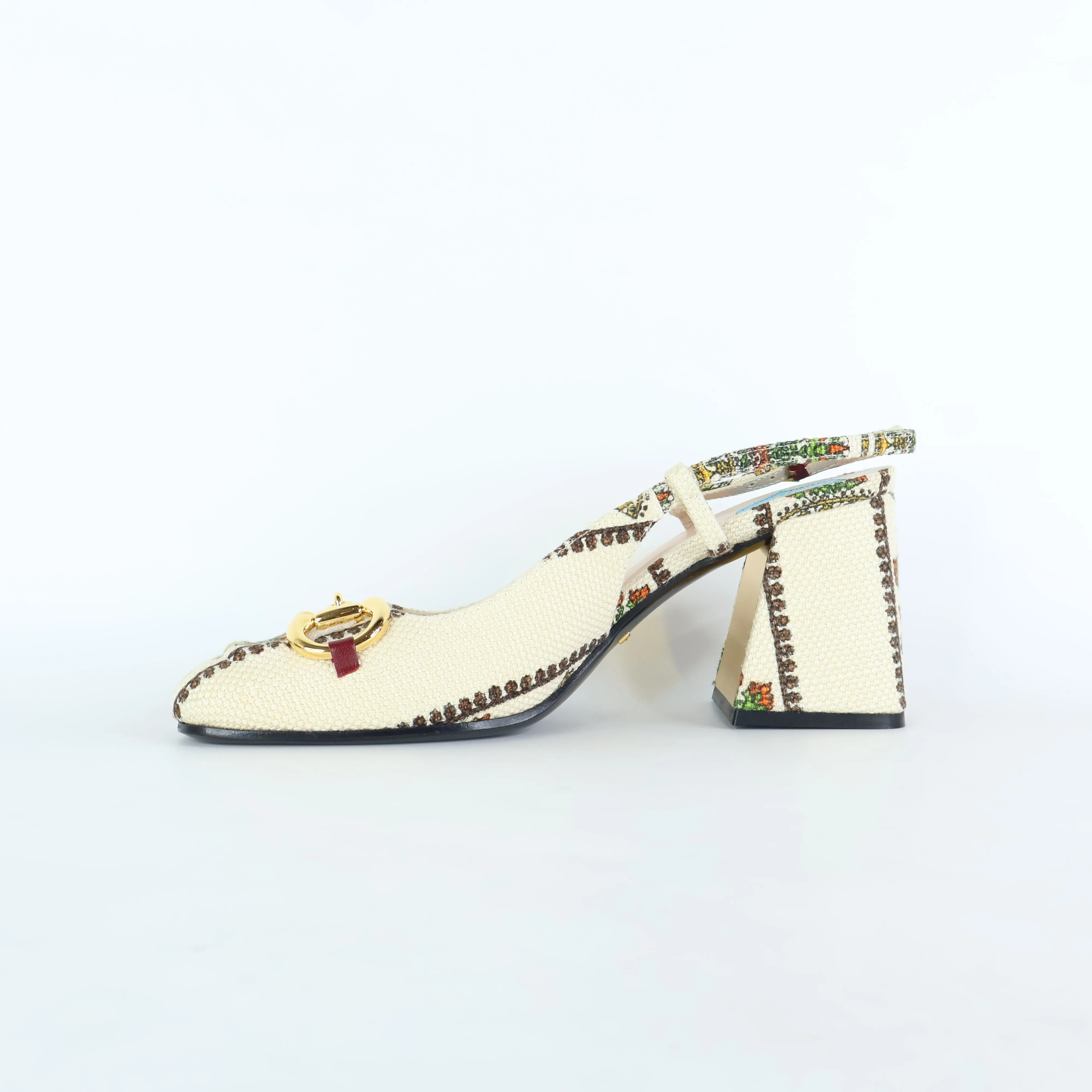 Gucci Sling Back Pumps Horsebit 38.5