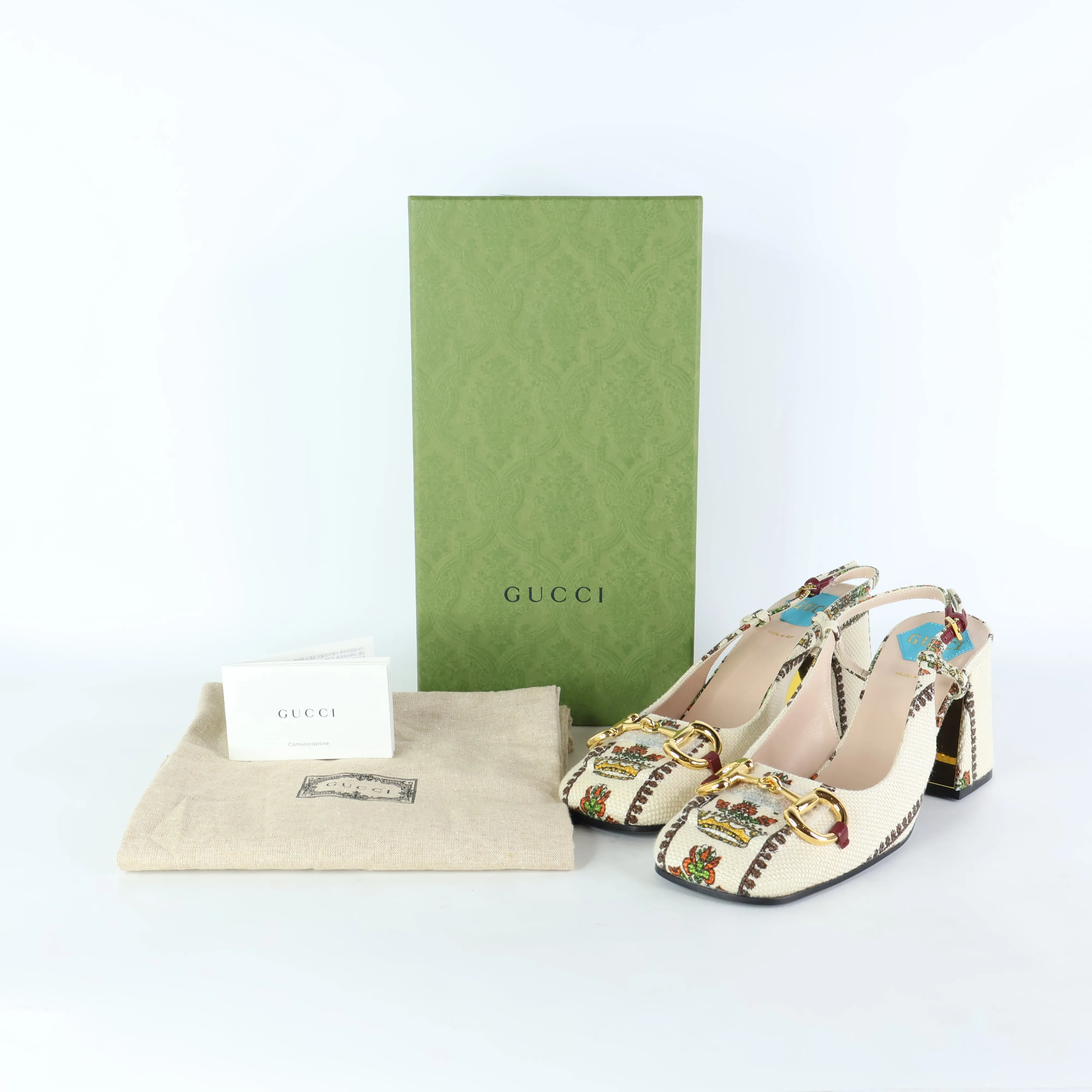 Gucci Sling Back Pumps Horsebit 38.5