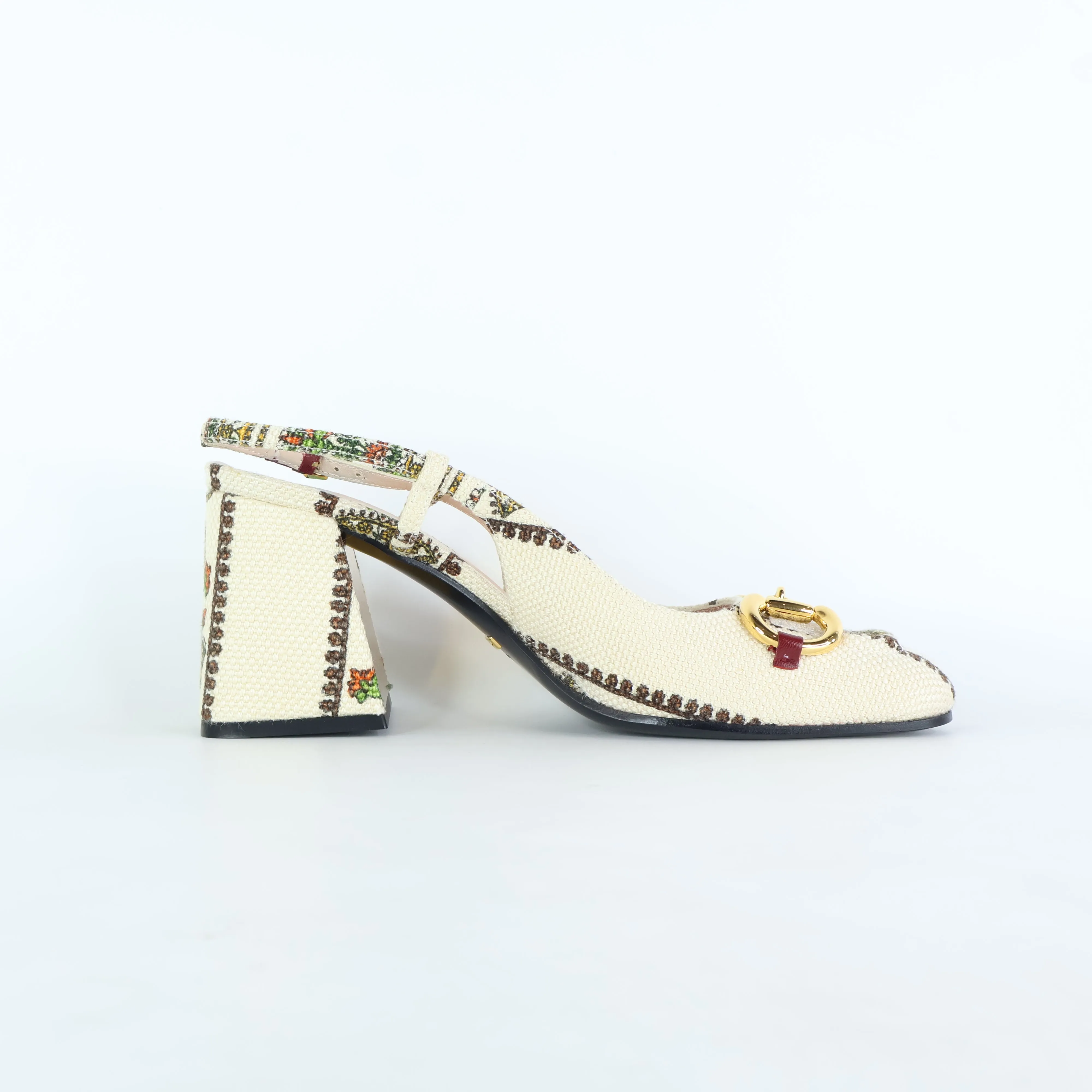Gucci Sling Back Pumps Horsebit 38.5