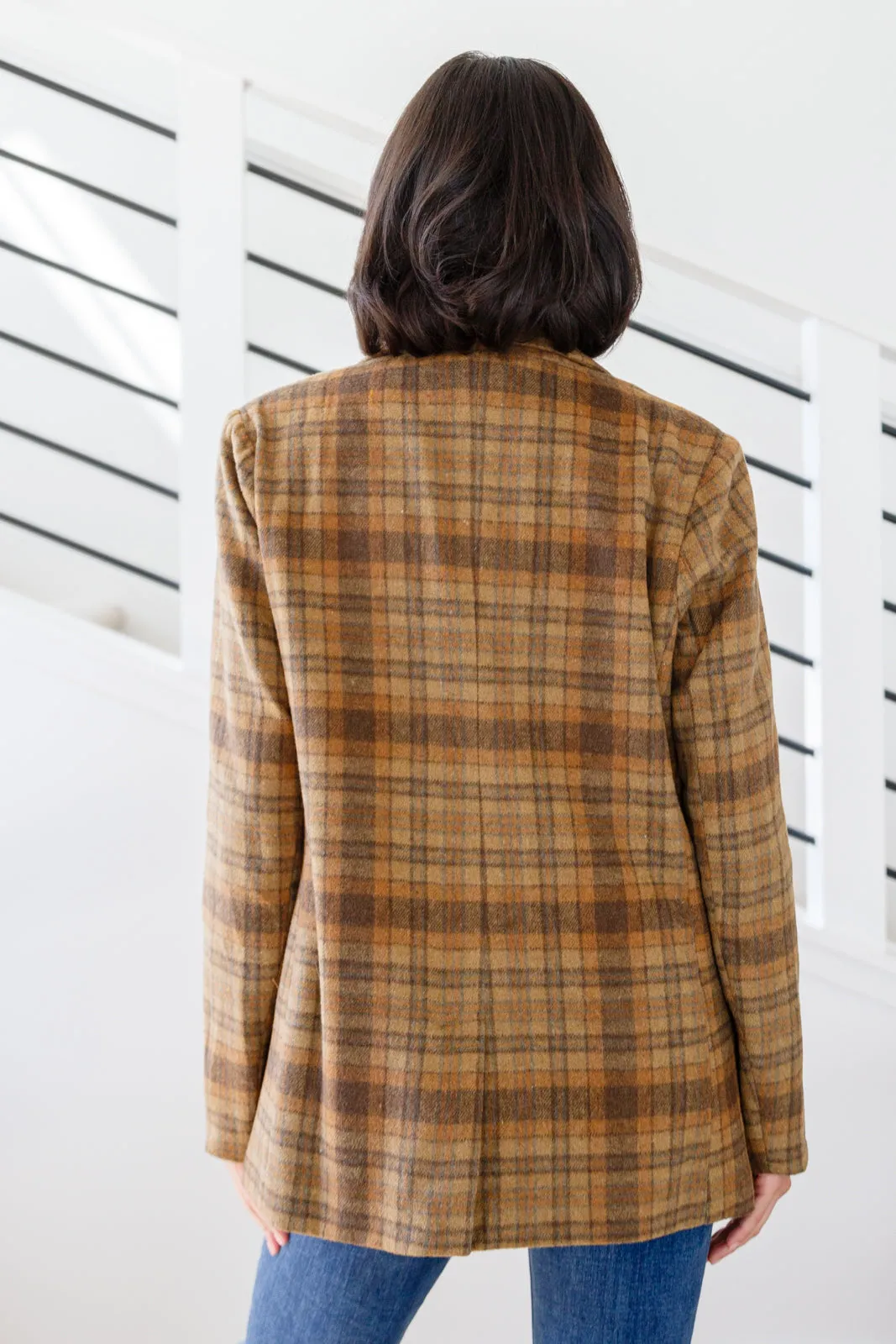 Haptics-World Class Plaid Blazer
