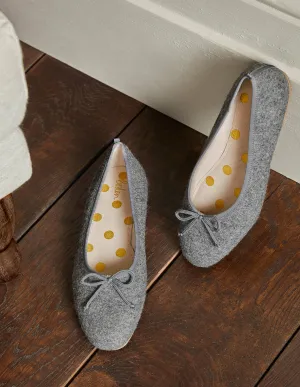 High Cut Ballerinas-Grey Marl