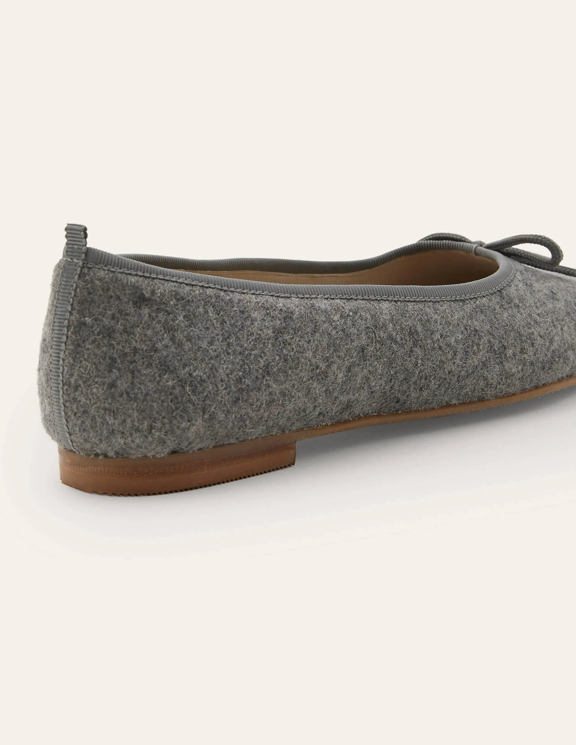 High Cut Ballerinas-Grey Marl
