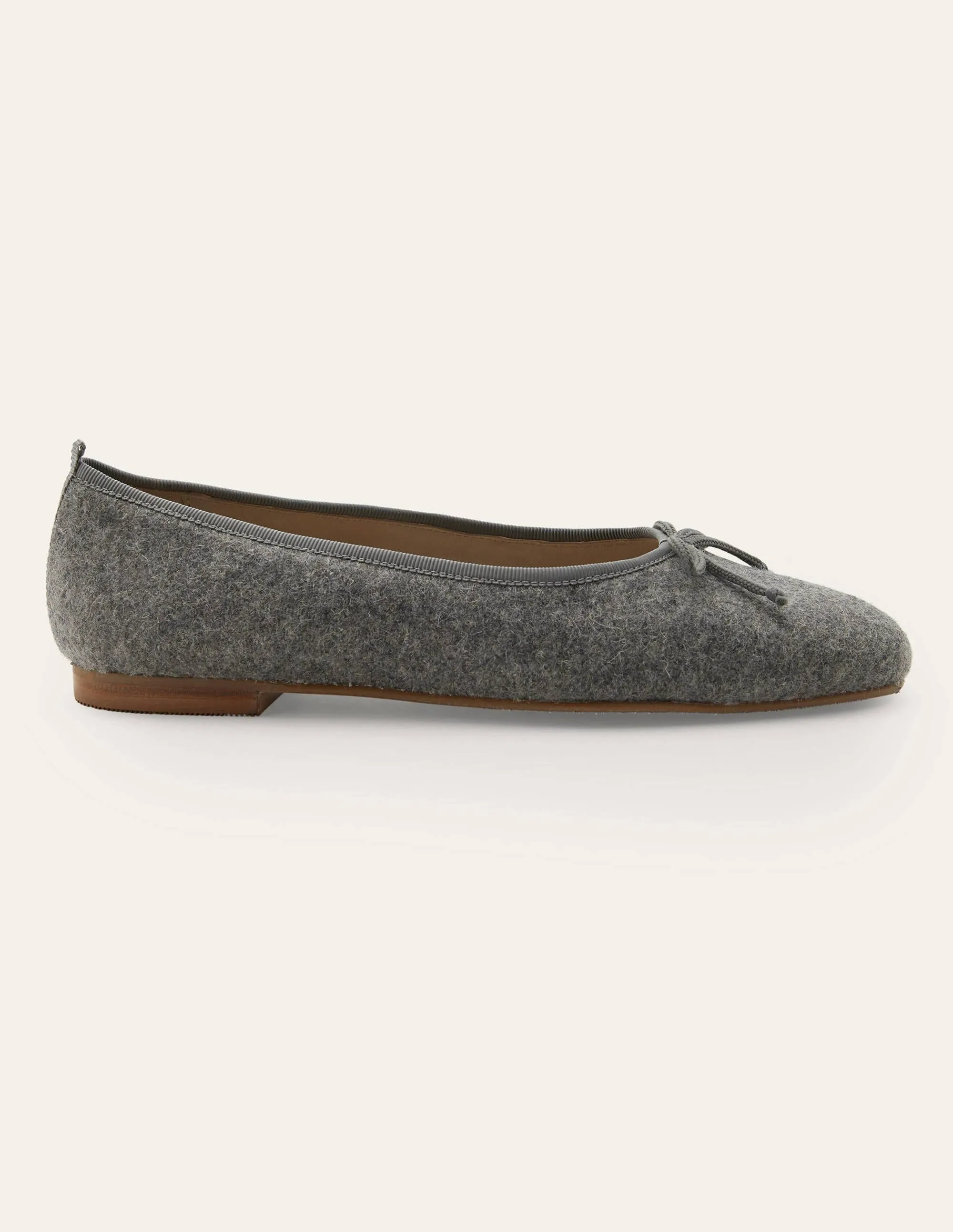 High Cut Ballerinas-Grey Marl