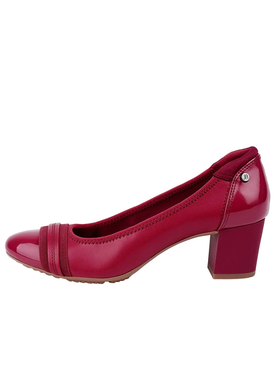 JENN ARDOR Women Round Toe Low Heels Chunky Pumps