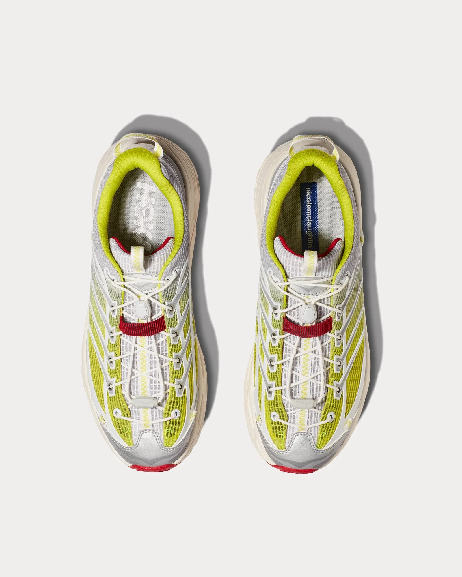 Mafate Three2 White / Neon Yellow Running Shoes