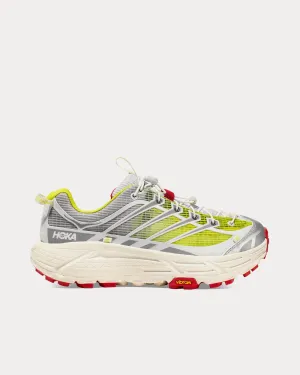 Mafate Three2 White / Neon Yellow Running Shoes