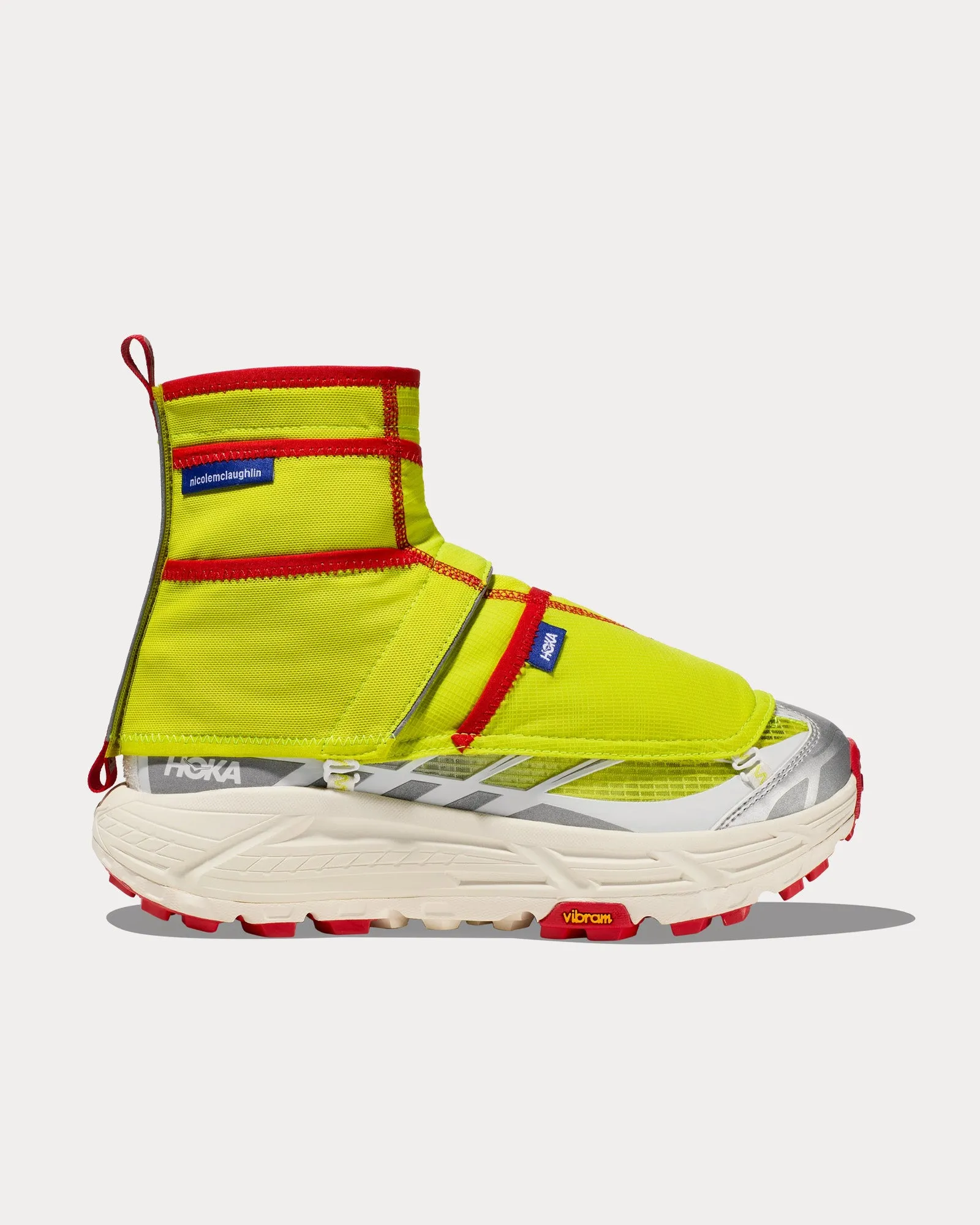 Mafate Three2 White / Neon Yellow Running Shoes