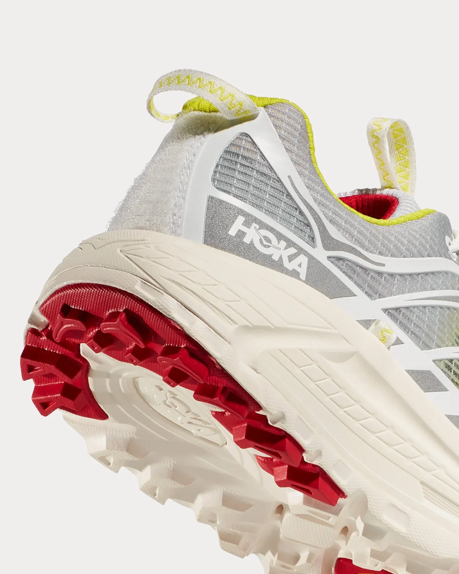 Mafate Three2 White / Neon Yellow Running Shoes