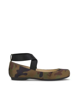 Mandalaye Ballet Flat in Forest Camo