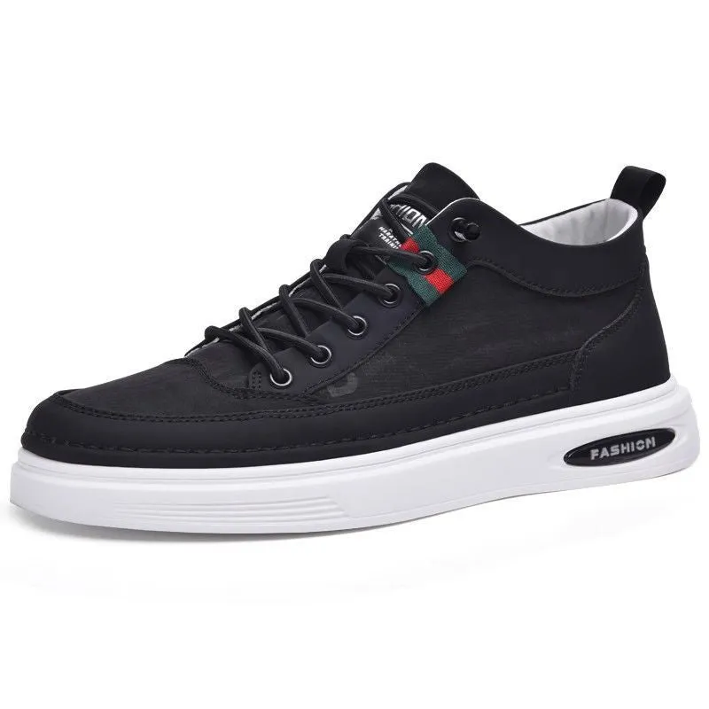 Men’s Solid Color Canvas Sneakers