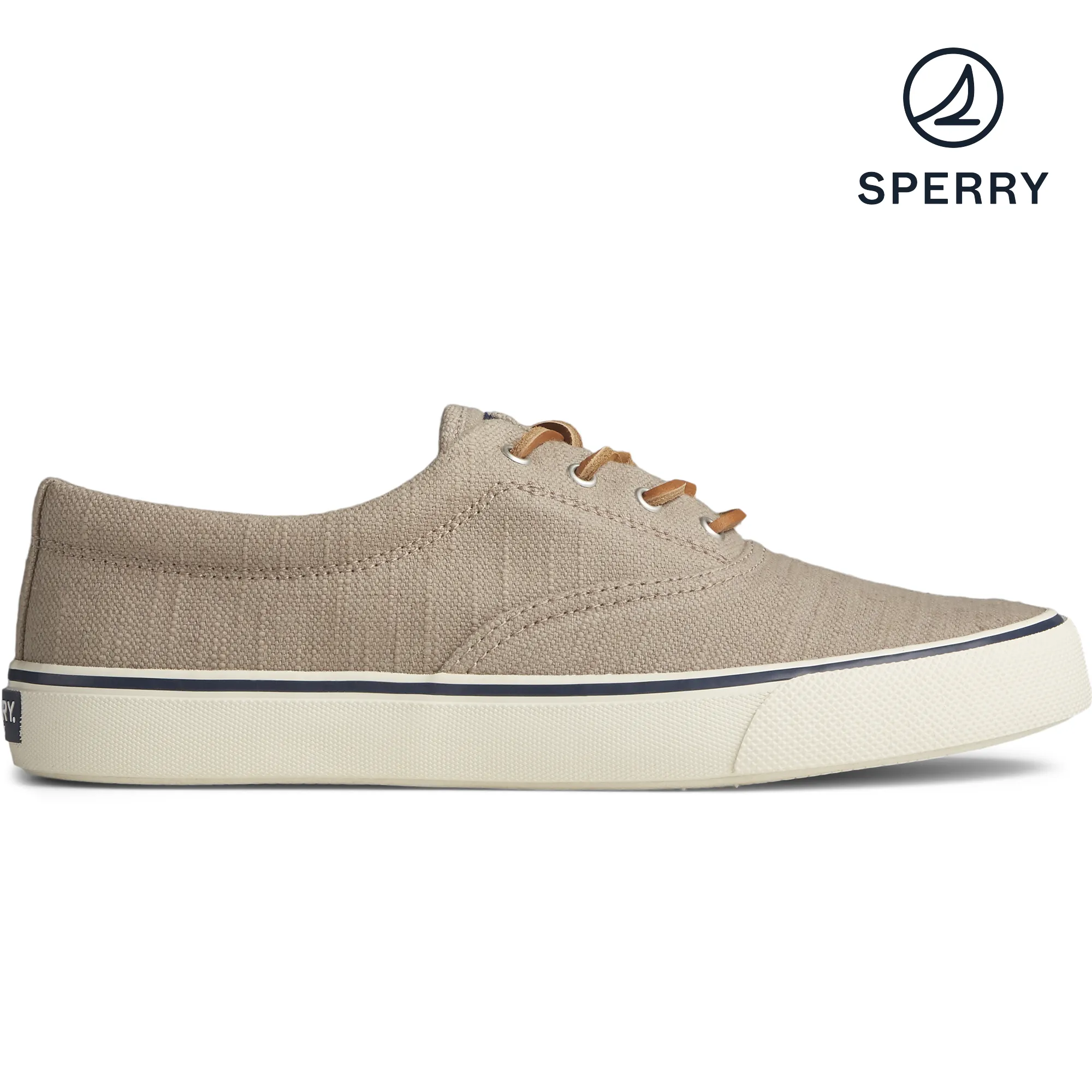 Men's Striper II Baja Linen Sneaker - Taupe (STS23058)