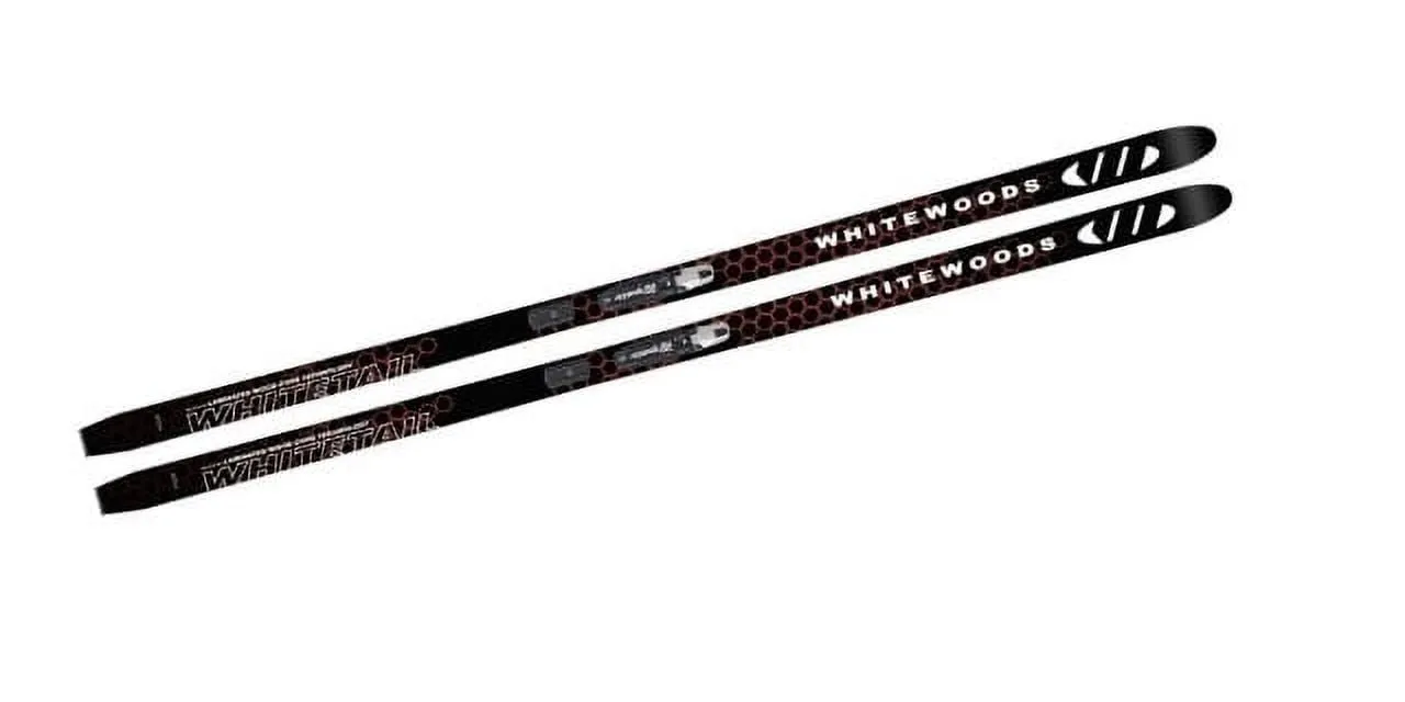 modern Whitewoods WHITETAIL Adult Metal Edge Cross Country Skis, Rottefella NNN Binding