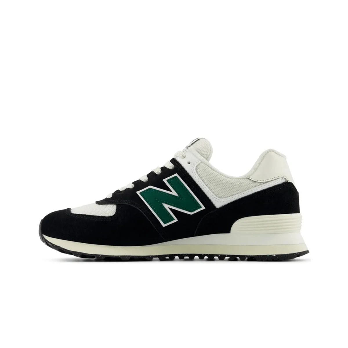 New Balance Unisex 574 Casual Sneakers U574RBG Black/White/Marsh Green