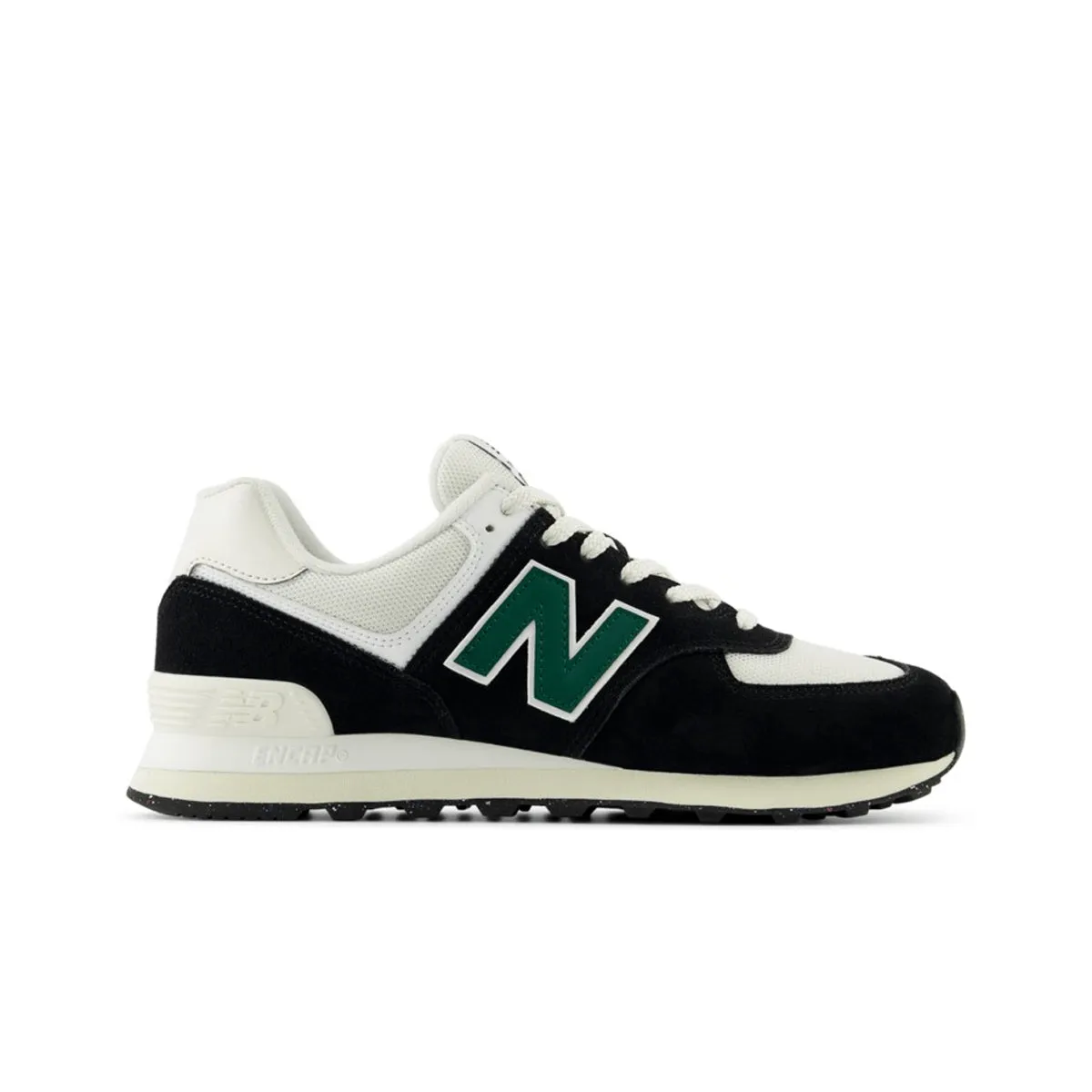 New Balance Unisex 574 Casual Sneakers U574RBG Black/White/Marsh Green