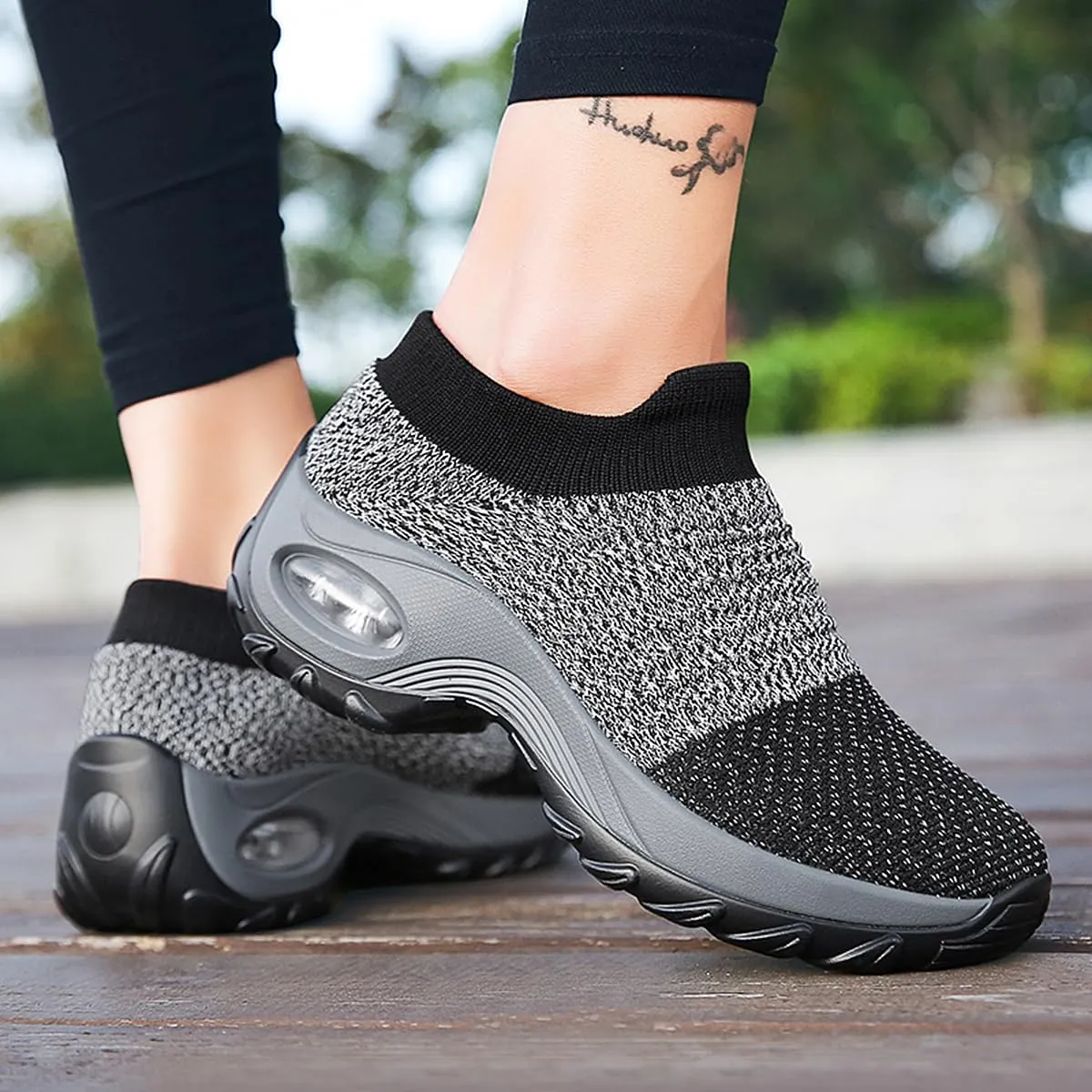Non Slip Work Shoes Women, Walking Shoes Women, Work Gym Nurse Mesh Casual Fashion Sneakers Comfort Breathable Lightweight