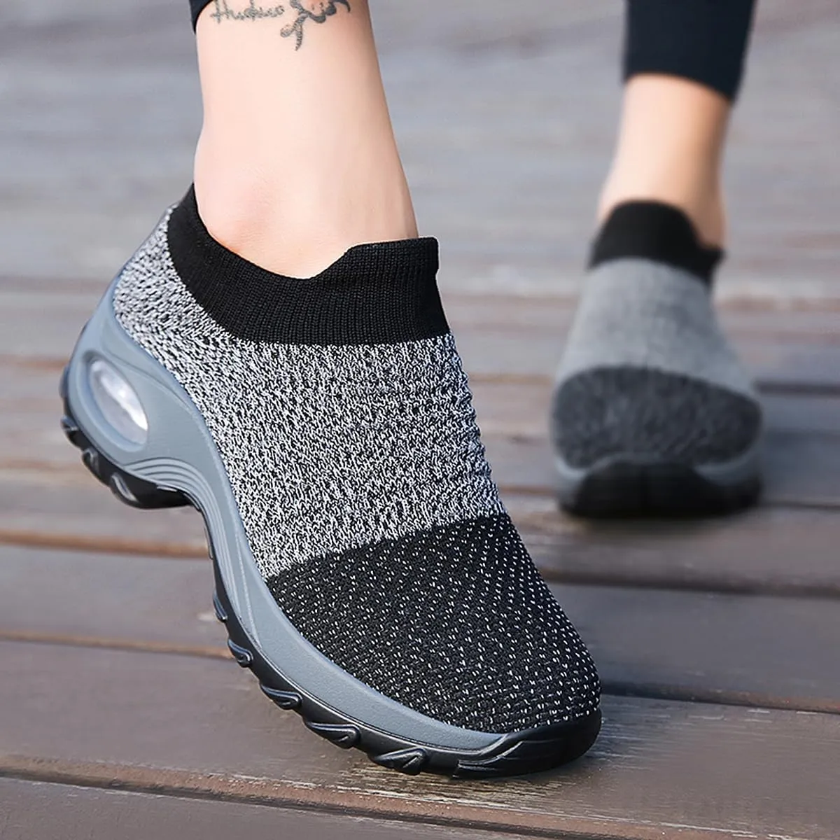Non Slip Work Shoes Women, Walking Shoes Women, Work Gym Nurse Mesh Casual Fashion Sneakers Comfort Breathable Lightweight