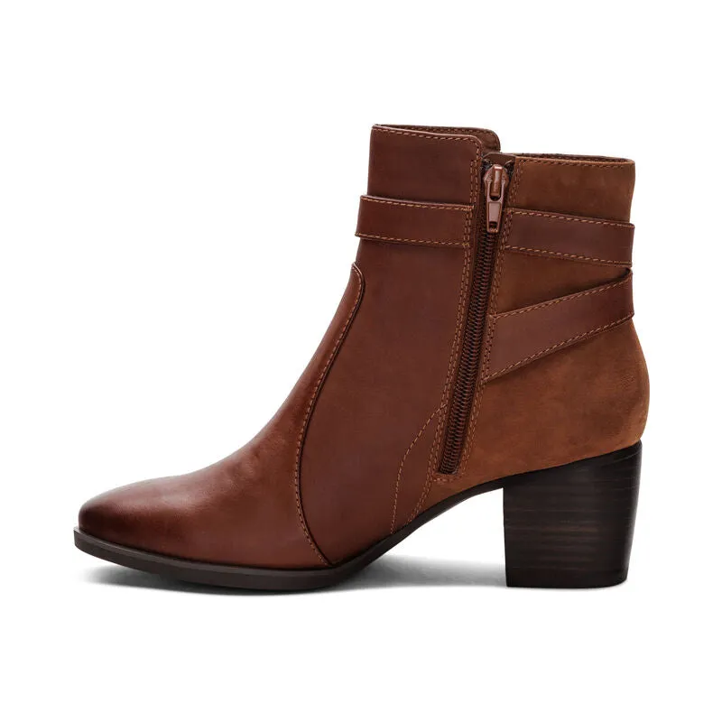 Rebecca Heel Boot in Cognac