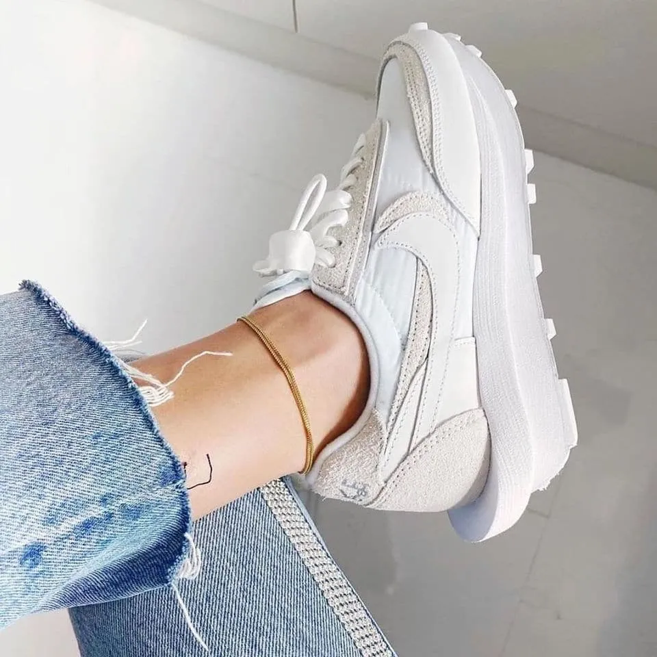 Sacai X Nike Ldwaffle “white Nylon”
