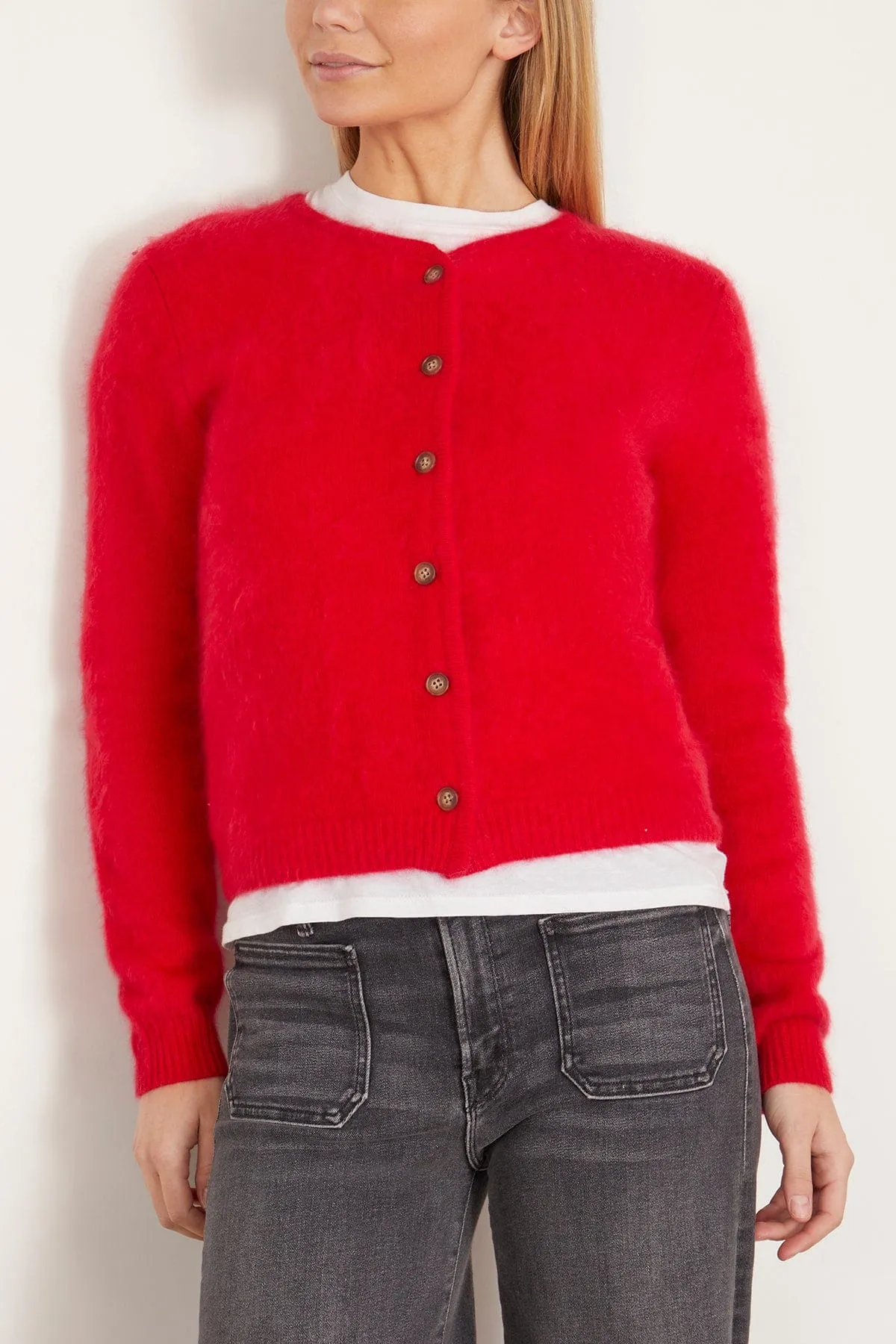 The Grizzly Cardigan in True Red