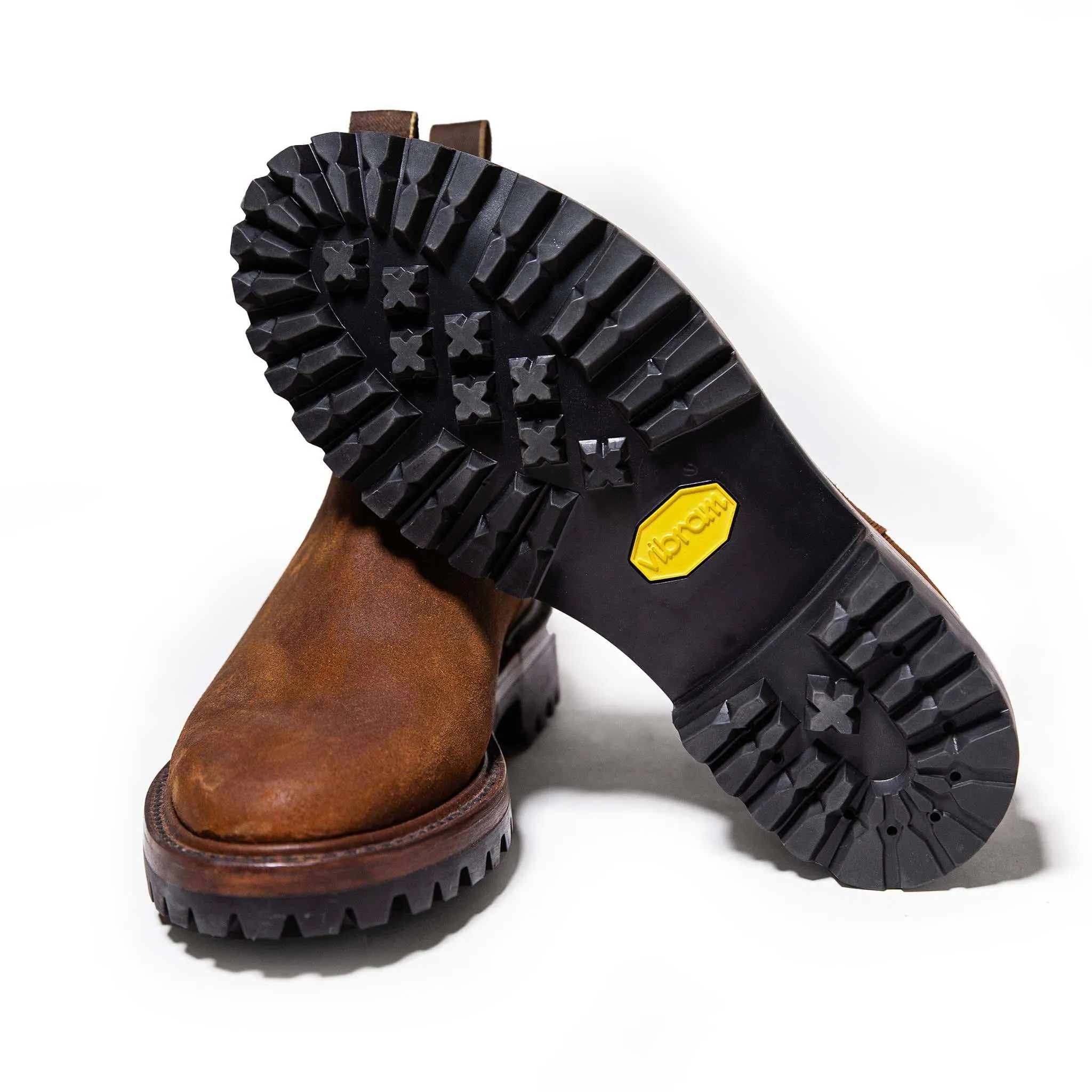 The Ranch Boot in Redwood Waxed Suede
