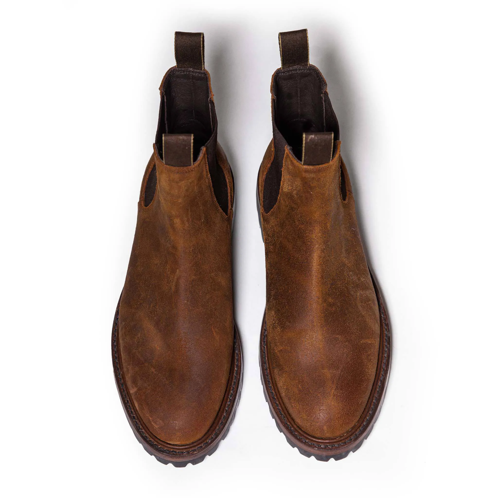 The Ranch Boot in Redwood Waxed Suede