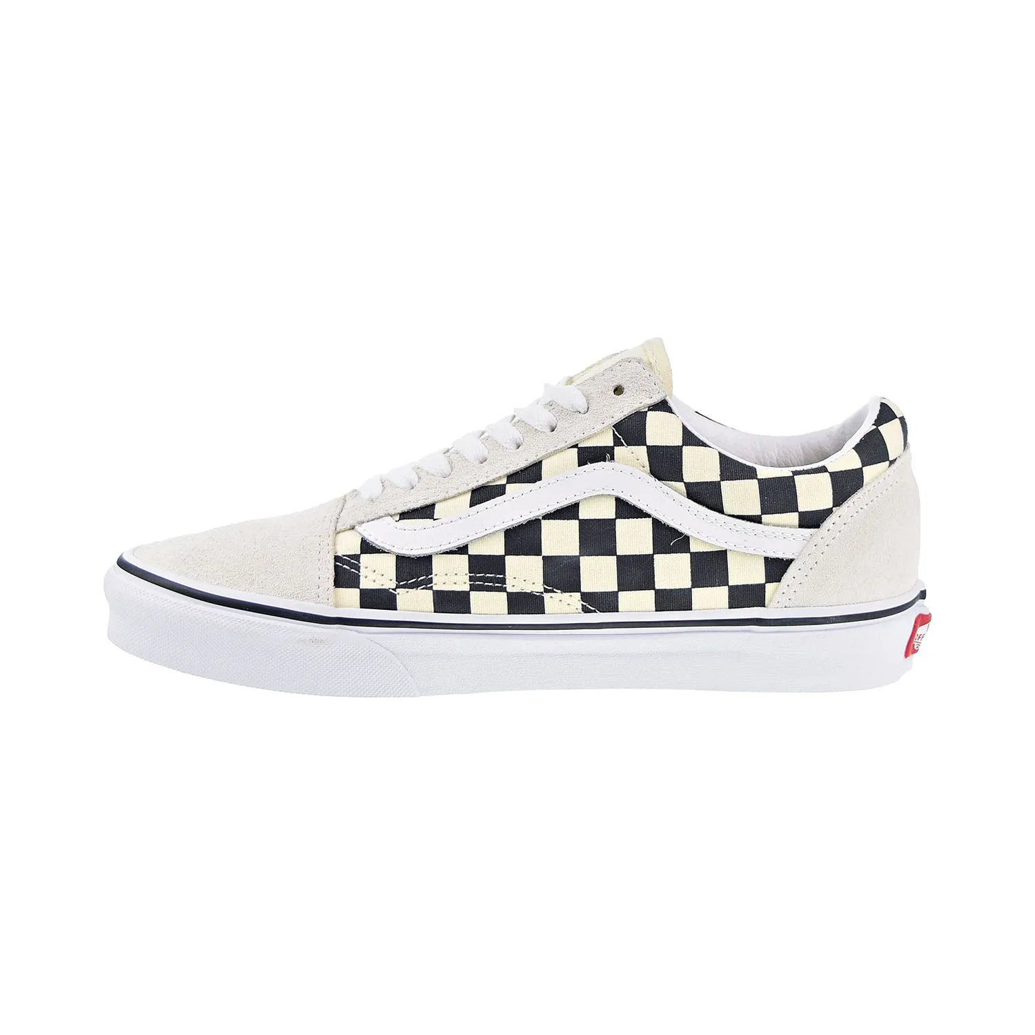 Vans Old Skool Checkerboard Men's Shoes White-Black