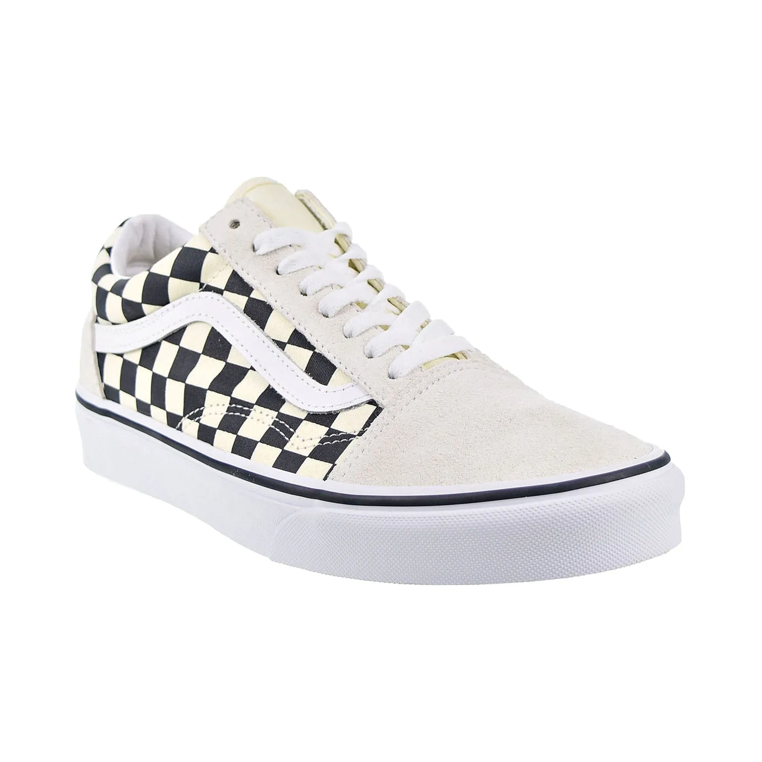 Vans Old Skool Checkerboard Men's Shoes White-Black