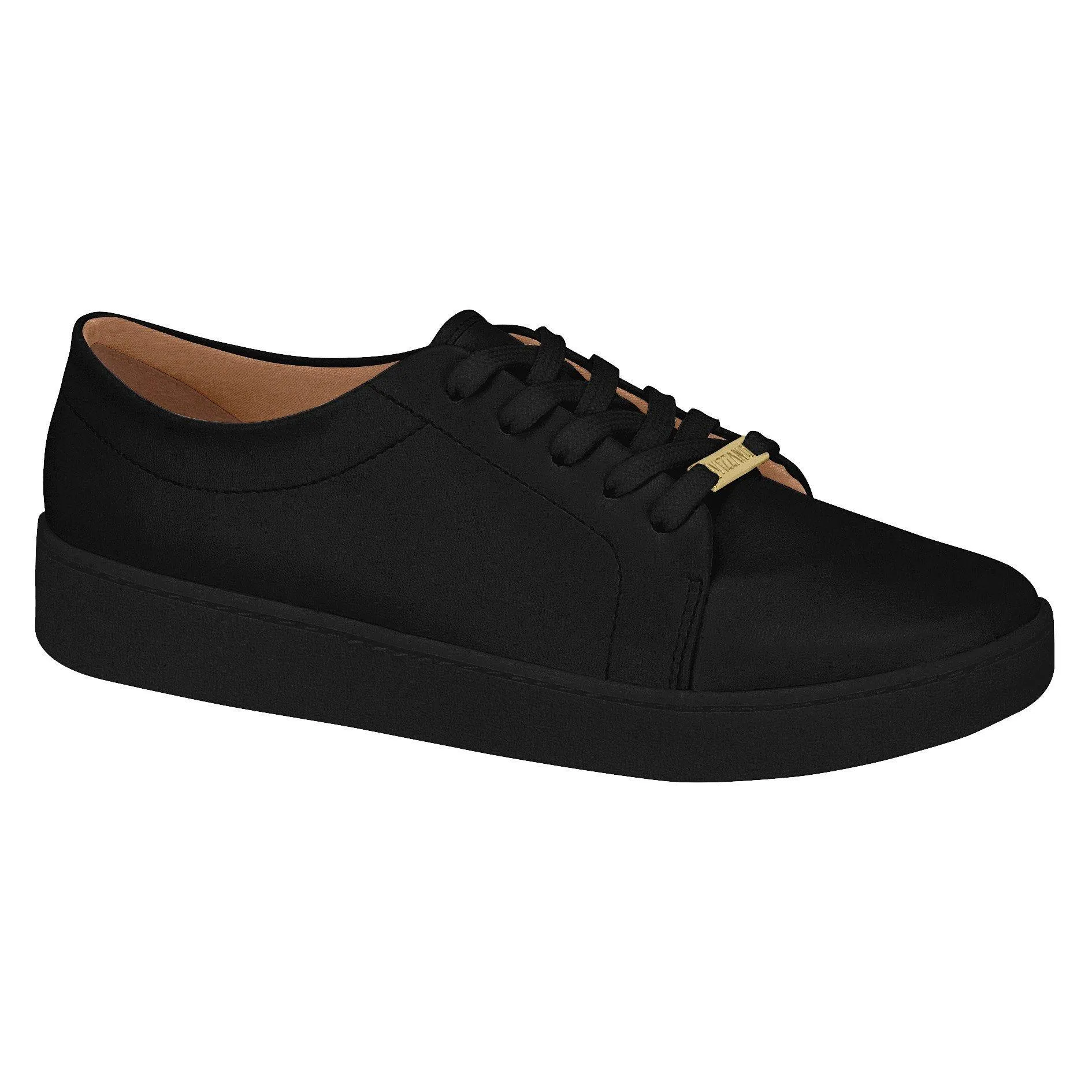 Vizzano 1214-205 Black Sole Sneaker in Black Napa